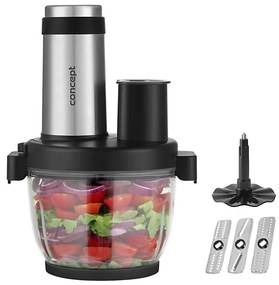 Concept RM3300 - Konyhai robotgép darálóval 1000W/230V fekete/rozsdamentes RM3300