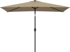 vidaXL tópszínű kültéri napernyő fémrúddal 300x200 cm