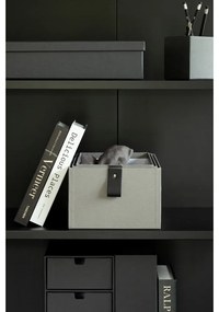 Szürke karton tárolódoboz szett 3 db-os 20,5x29,5x14,5 cm Aston Paper Laminate – Bigso