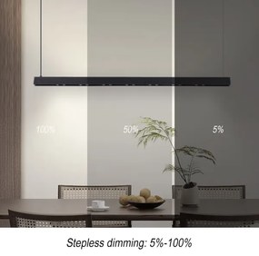 Immax NEO 07306L-LED dimmelhető kábeles csillár MADEIRA 26 W/230 V Wi-Fi Tuya 122 cm fekete