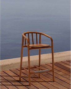 Natúr színű tömörfa kerti bárszék Turqueta – Kave Home