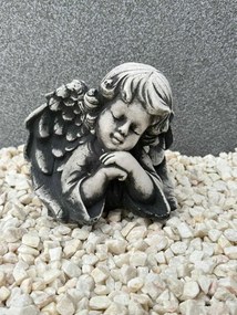 Beton figura, kerti, dekorációs, angyal