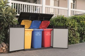 KETER PREMIER JUMBO műanyag kerti tároló, barnás szürke 255148 (17212384)