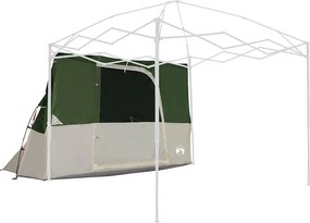 vidaXL Belső sátor tetővel tárolóval Zöld 280 x 220 x 176 cm taft