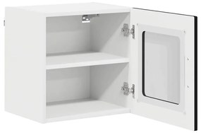 Fali konyhaszekrény 2 pcs Fekete 40 x 31 x 40 cm Faanyag