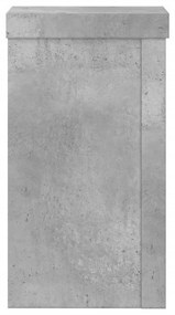 2 db betonszürke szerelt fa növénytartó állvány 10 x 10 x 18 cm
