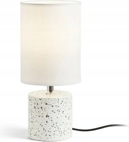 Rendl Camino asztali lámpa, fehér, terrazzo dekor, E27, magasság 34 cm