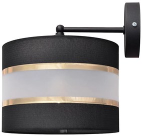 Fali lámpa HELEN 1xE27/15W/230V fekete/arany