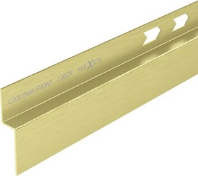 Mexen Line-B elülső zuhanytálca profil 130 cm, arany kefélt - 185503130U