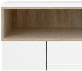 Fehér komód 176x90x49 cm Roomers – Tvilum