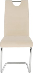 Étkezőszék, bézs Dulux Velvet szövet/világos varrás, ABIRA NEW