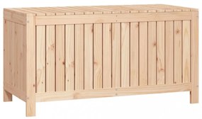tömör fenyőfa kerti tárolóláda 121x55x64 cm