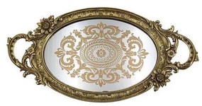 Eurolamp Dekoratív tálca 46,5x24,4 cm arany EU0477