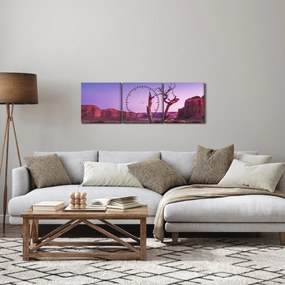Fa a vörös szikláknál (órával) (90x30 cm)