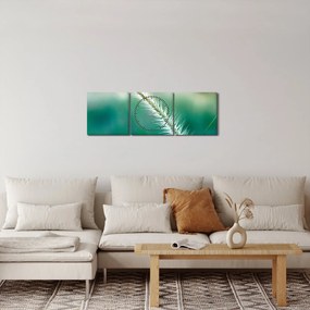 Fűszál képe (órával) (90x30 cm)