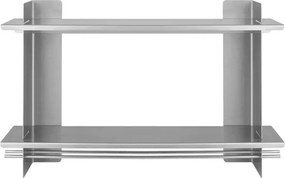 Ezüstszínű többszintes fém fali polc 70 cm Tivo – noo.ma