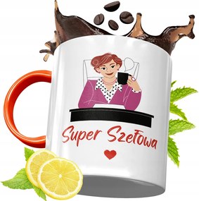 Narancssárga Bögre Főnöknek Ajándék fényképes nyomtatással