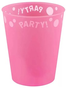 Pink, Rózsaszín micro prémium műanyag pohár 250 ml