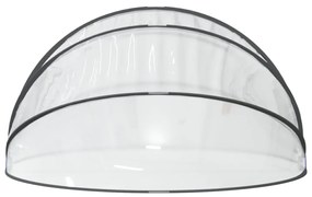kerek PVC medencekupola 376x188 cm