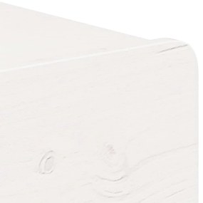 Éjjeli asztal 2 pcs Fehér 44 x 32.5 x 40 cm Tömör fenyőfa