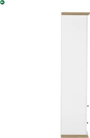 Vitrin MZ5, fehér/grand tölgy, LEON