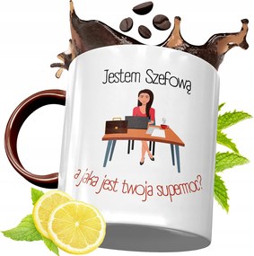 Bordó Bögre Főnöknek Születésnapi Ajándék fényképes nyomtatással