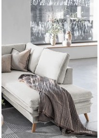 Bézs kinyitható sarokkanapé (jobb oldali) Charming Charlie – Miuform