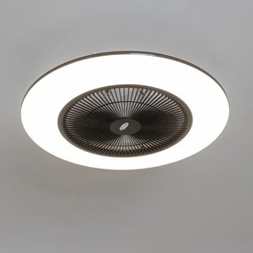 Brilagi - LED Dimmelhető lámpa ventilátorral AURA LED/38W/230V fekete + távirányító
