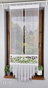 Kész függöny áttört és fodros képernyőpanel FJ787 60cm x 135cm