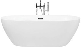 Fehér szabadon álló fürdőkád 170 x 80 cm CARRERA Beliani