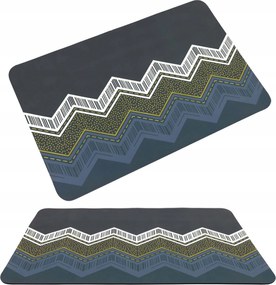 Fürdőszobaszőnyeg Gyorsan Száradó Fürdőszobaszőnyeg Sötétkék 40X60 cm