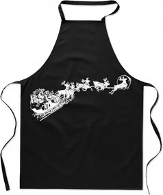 Karácsonyi kötény Rénszarvas szán Mikulás Karácsonyi ajándék