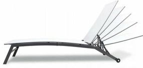 Kerti nyugágy kerekekkel, szürke, 195 x 90 x 63 cm