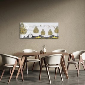 Festett szarvas képe (120x50 cm)