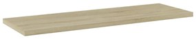4 db sonoma-tölgy színű forgácslap könyvespolc 60 x 20 x 1,5 cm