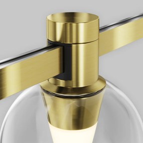 TR148-1-3W2.7K-BS-DE Bubble Alumínium Sín lámpafej Sárgaréz Színű LED 3 W 2700 Kelvin 60 Lumen IP20