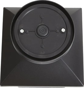 Klasszikus mennyezeti lámpa fekete IP44 - Leuven