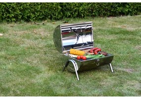 Double hordozható faszenes grillsütő - Cattara