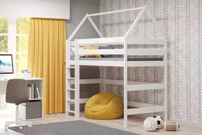 Gyermekágy pavilon magasított Comfio - FEHÉR, 90x200