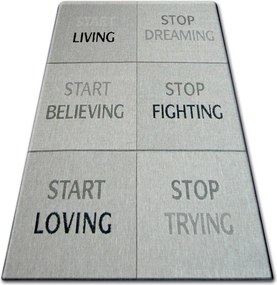 Juta Laposszőnyeg 140x200 Felirat #DEV599