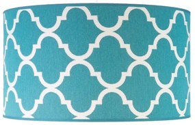 Duolla - Csillár zsinóron MAROKO 1xE27/40W/230V átm. 45 cm türkiz/fehér