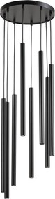 SIGMA LIGHTING 33628 SOPEL Hengeres Függesztett Lámpa Fekete G9 IP20