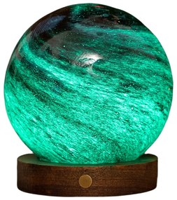 Sötétbarna-sötét natúr színű USB fénydekoráció ø 12 cm Stellar Ocean – Gingko