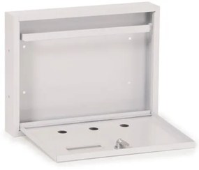 Lépcsőházi Postaláda (Monaco) 310mm X 230mm X 60mm lefele nyíló Fehér