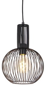 Design lógólámpa fekete - Wire Whisk