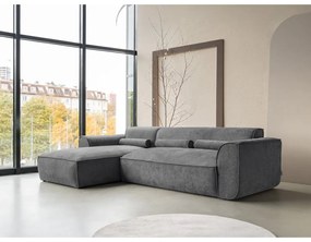 Szürke sarokkanapé (bal oldali) Flex Felix – Miuform