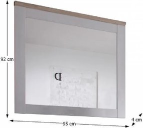 Tükör, fehér/san remo, PROVENSAL