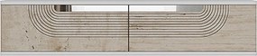 Meyra 120 - White, Travertine, Silver