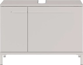 Krémszínű matt mosdó alatti szekrény 80x59 cm Laurino – Germania