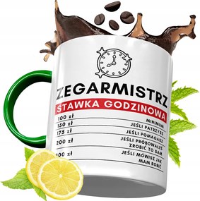 Zöld Bögre Óramesternek Születésnapi Ajándék fényképes nyomtatással